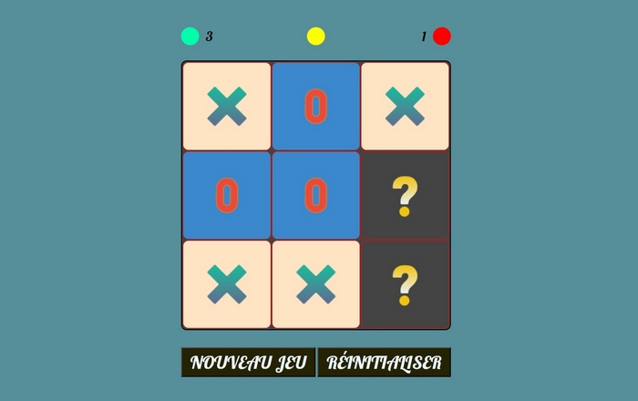 Сapture d'écran de Tic-tac-toe